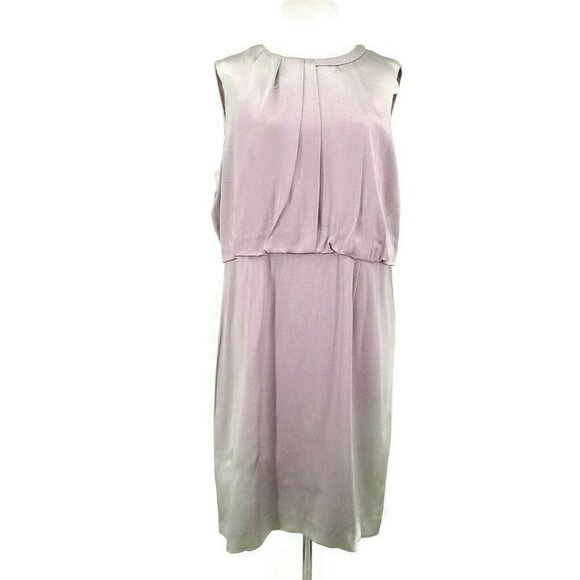 Hugo Boss Pink Sheath Mini Dress Sleeveless Crew Neck - Picture 3 of 12